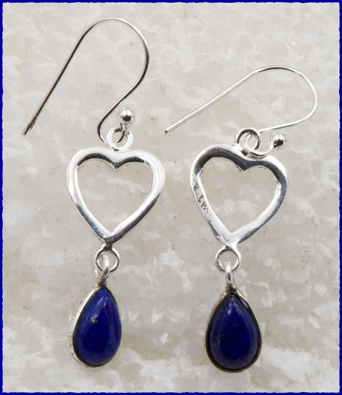 Orecchini pendenti & Orecchini a lobo: Lapis Lazuli Herz Ohrhänger 925 Silber – Nuovo e nell'imballaggio originale da Oberglatt ZH venduto da Goldfee1 3