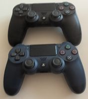 2x PS4 Controller, schwarz und blau, Zustand fast wie Neu