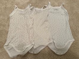 3 süsse Petit Bateau Bodies Gr. 6m/67cm