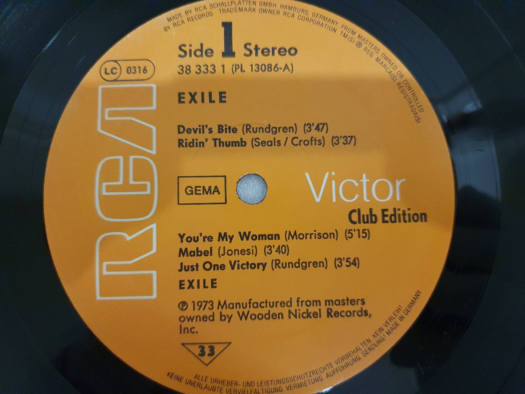 Dischi in vinile: Exile – Exile – Usato da Uster venduto da Vinyl-Leidenschaft 3