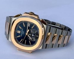 Chronograph 40.5mm 5980/1AR-001 Blue Dial 2-Tone Full Set