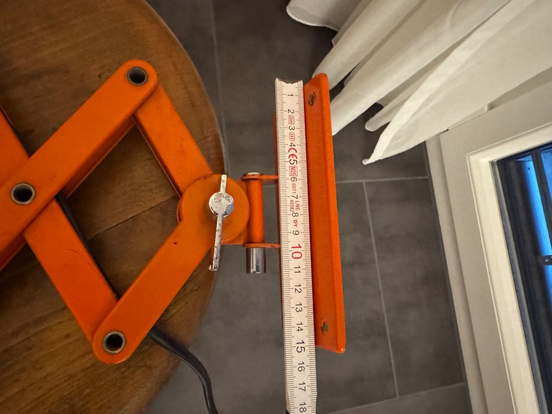Lampade: Vintage Scherenlampe orange, Hustadt 1970er – Usato da Schaffhausen venduto da Mano99 7