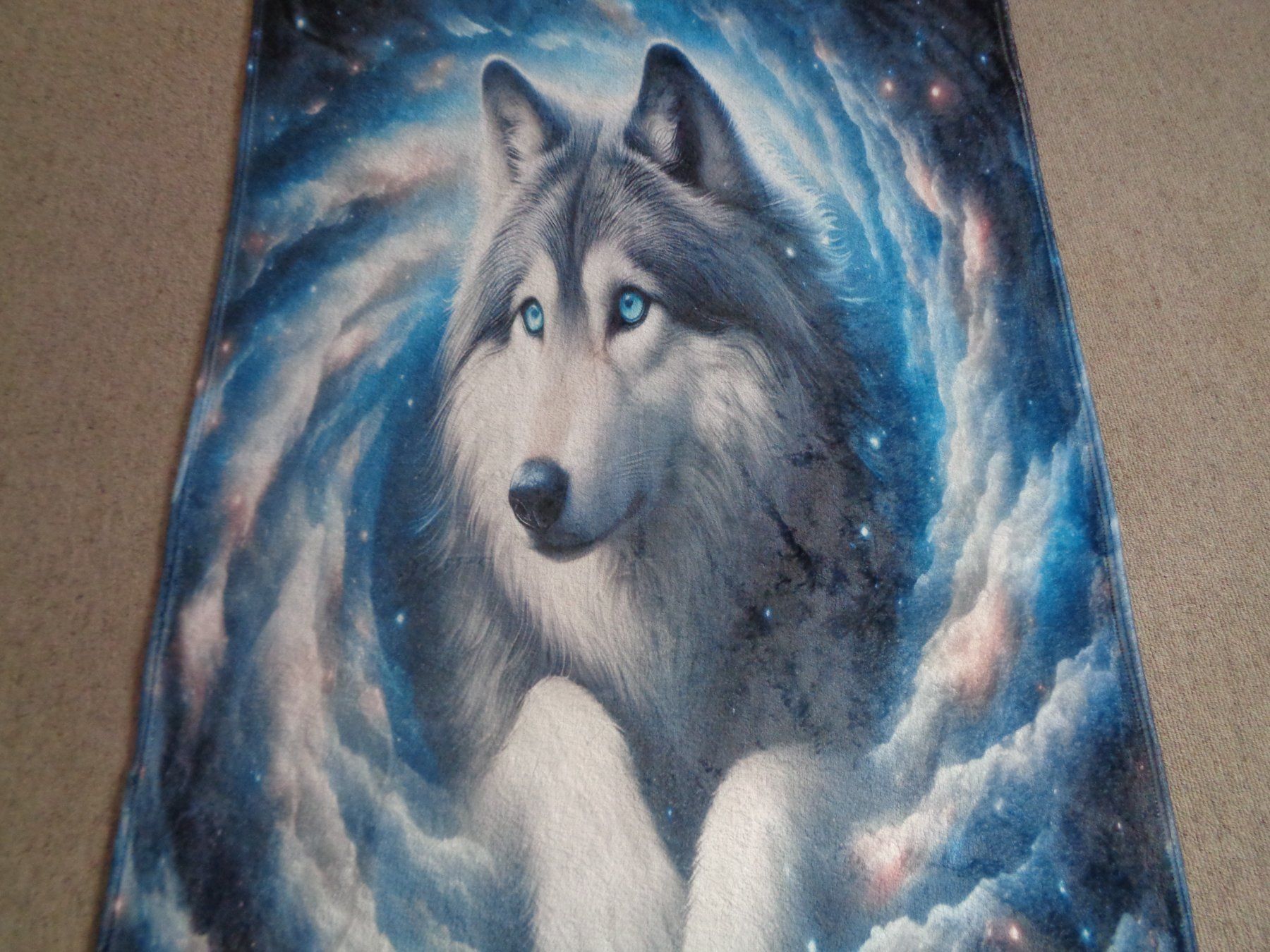 Decken: Kuschel Decke mit Husky 100x150cm – Neu (gemäss Beschreibung) aus Langenbruck von Gumsi 2