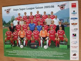 FC Thun - Saison 2005/06 Mannschaft Autogrammkarte - Saison?