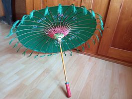 Schirm aus Seide *Neu (Handarbeit AUS MYANMAR) Goa
