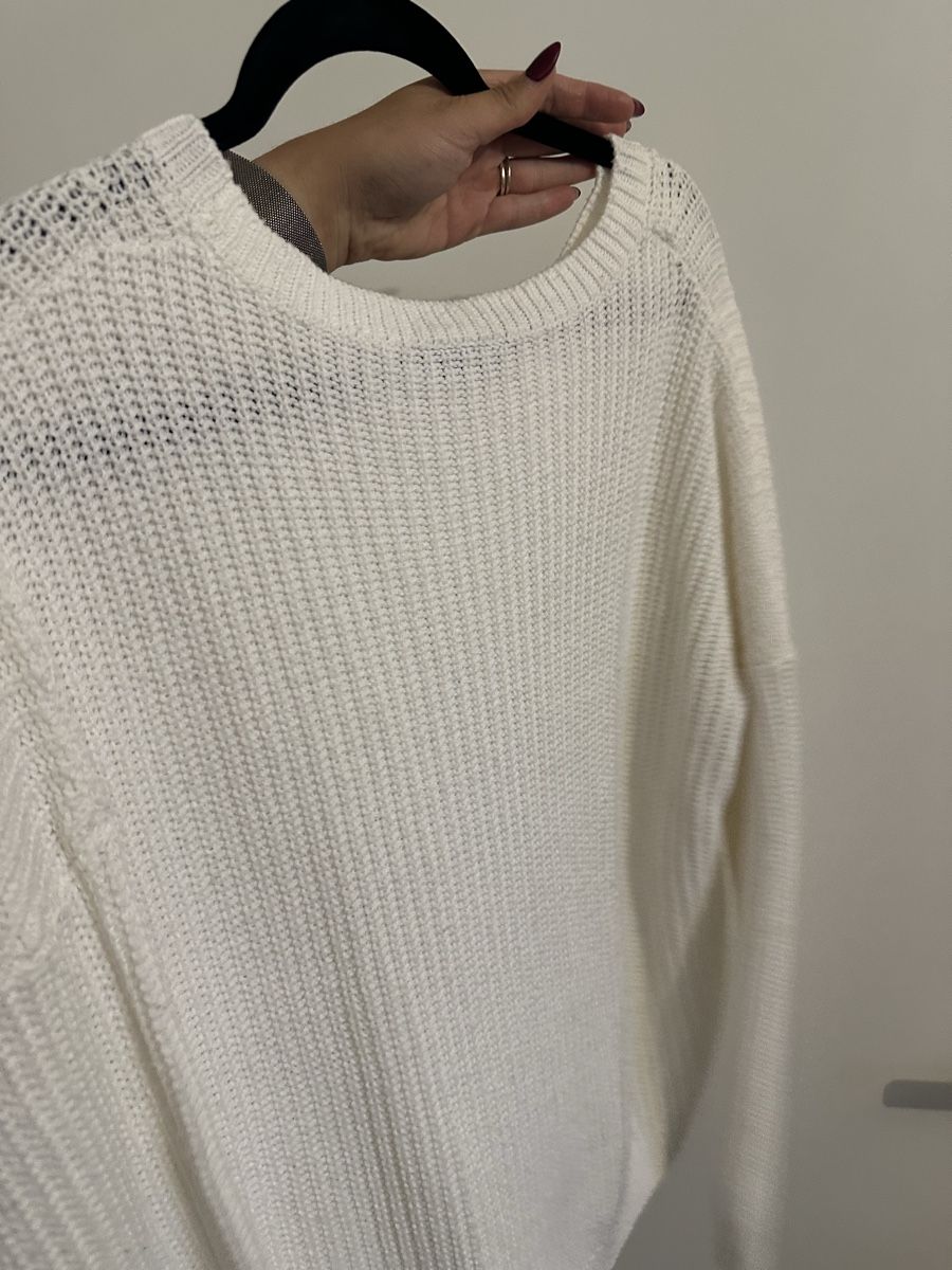 Pulls & Sweat-shirts: Janina Strickpullover, Wollweiss, Gr. 40 - Kuschelig! – D'occasion à Reinach BL par Alles_muss_weg00 1