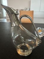 Vintage Wein Dekanter mit versilbert - Italien 70er Jahre