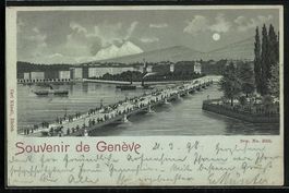 Mondschein-Lithographie Genève, Uferpar