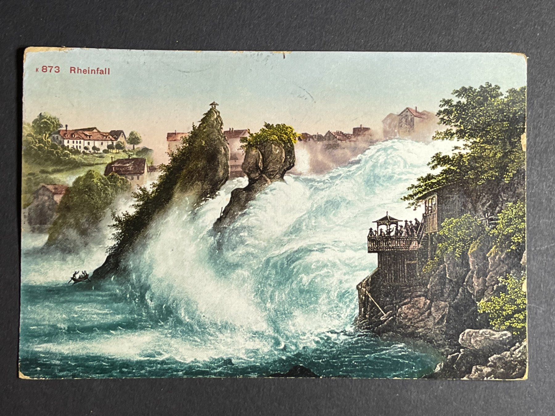 Cartoline postali: Neuhausen, Rheinfall, 1910 – Usato da Steg VS venduto da danwer74