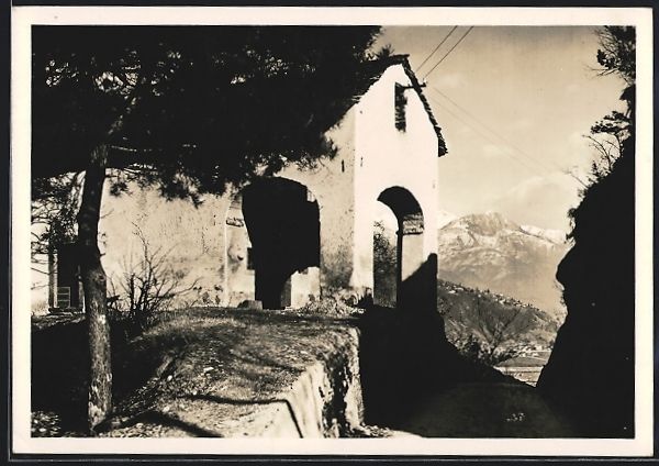 Cartoline postali: AK Arcegno, Chiesa della Valle, 1933 – Usato da Berlin venduto da bartko-reher