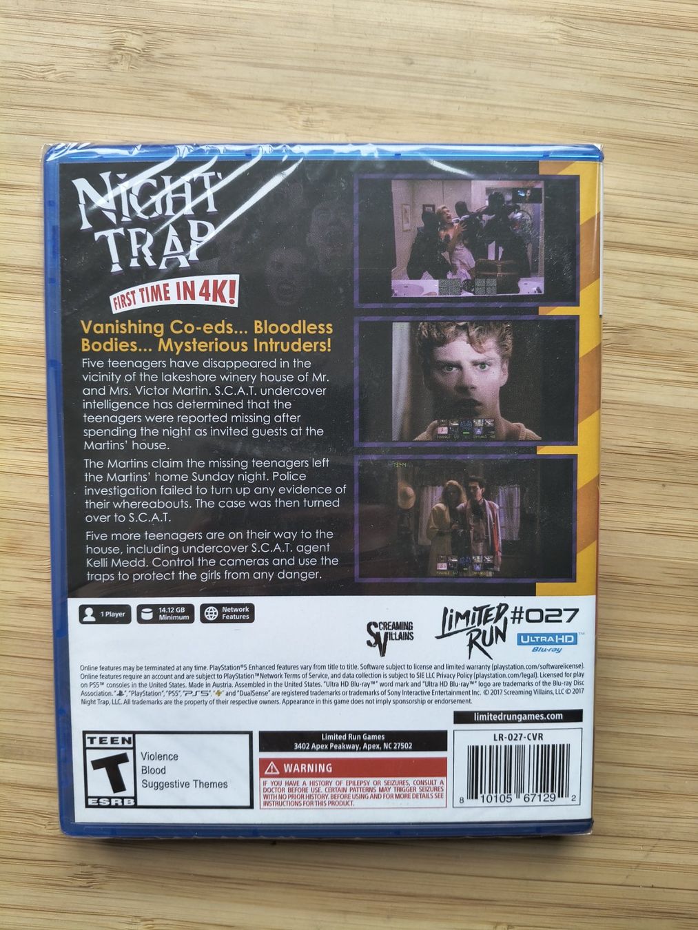 Giochi: Night Trap Sealed (PS 5) – Nuovo e nell'imballaggio originale da Riedholz venduto da ste_96cd 1
