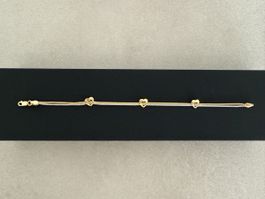 Armkette Gelb- und Weissgold 18 Karat