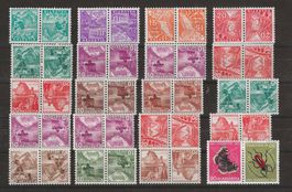 diverse Kehrdrucke ab 1934 - 1953, postfrisch ** : 235.--