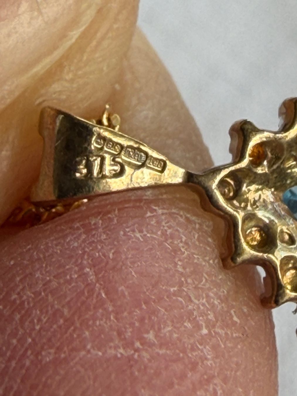Catenine: 9 Karat Goldkette mit Anhänger – Usato da Bern venduto da ewi21 4