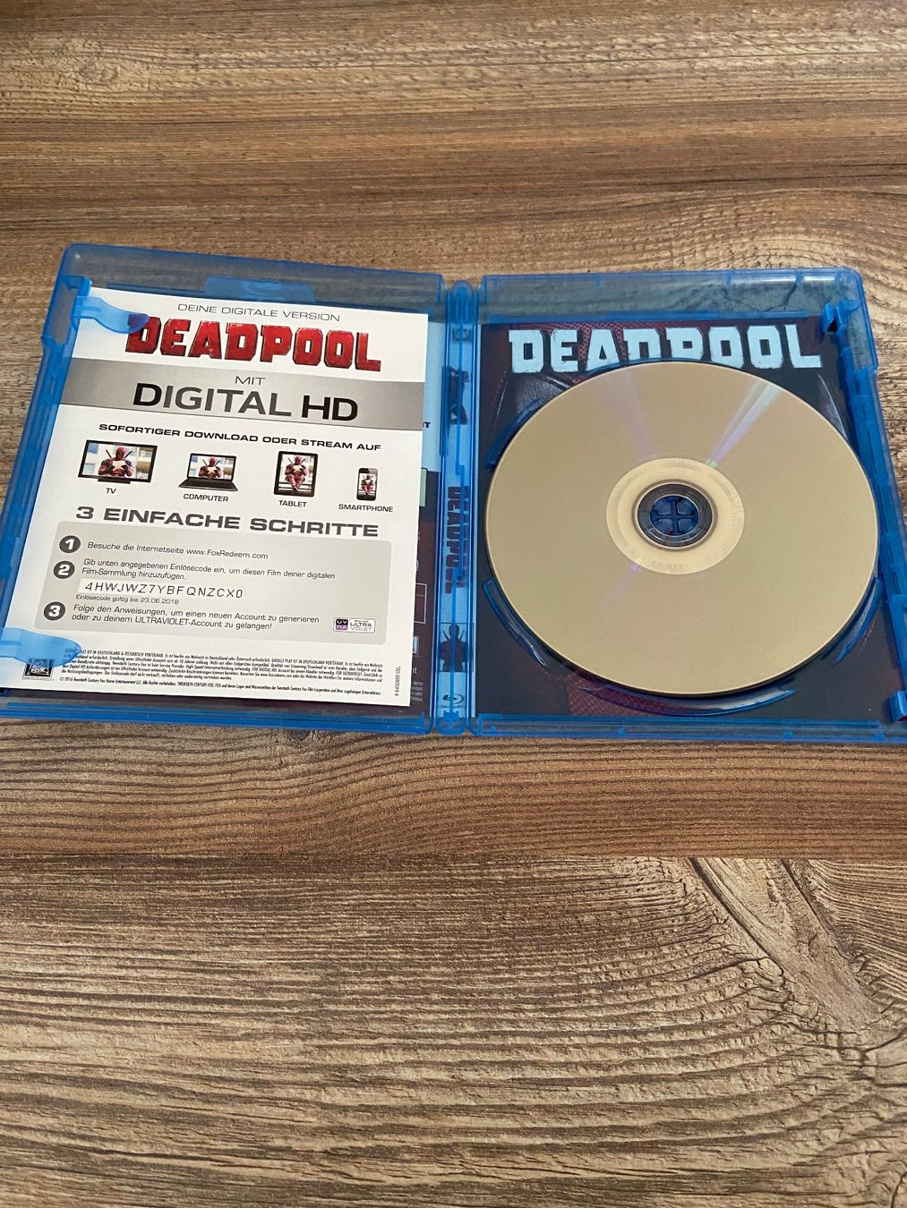 Tutti i DVDs: Deadpool Blu-ray in Top Zustand! – Usato da Hasle LU venduto da P89erni01 3