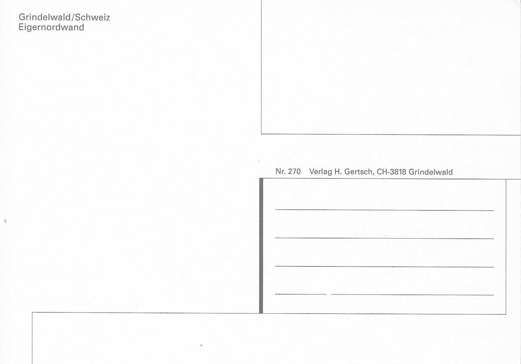 Ansichtskarten: Grindelwald Eigernordwand BE – Neu (gemäss Beschreibung) aus Rothrist von Stranglehold 1