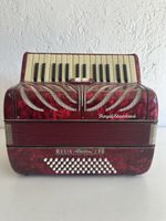 Vintage Royal Standard Akkordeon Rot mit Koffer