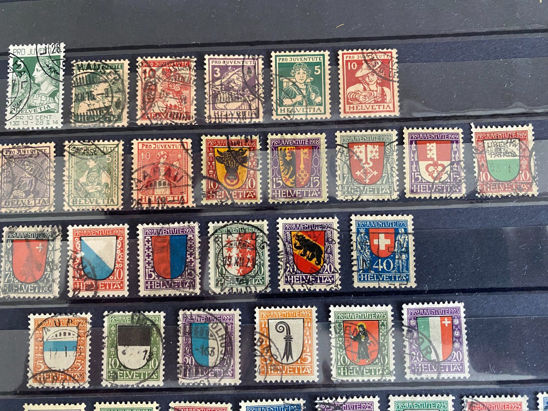 Alle Briefmarken: Briefmarken Sammlung Pro Juventute Schweiz – Gebraucht aus matten b. interlaken von jfran17 2