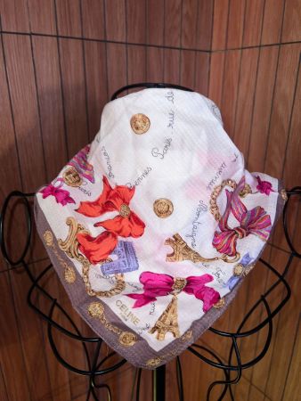Céline Vintage Tuch Paris 47x47 Baumwolle