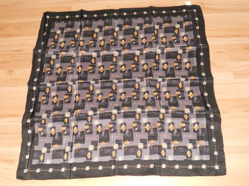 Foulard & Sciarpe: Neu: GiADA Seidentuch - schwarz/grau/orange gemustert – Nuovo (secondo la descrizione) da Uznach venduto da Laeuffer