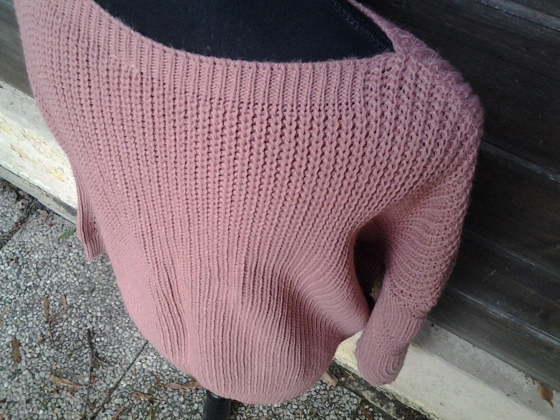 Zebra Pullover & Sweatshirts: Pull Zebra avec mailles ajourées, taille L vieux rose – Neu (gemäss Beschreibung) aus MEYRIN von nf69 3