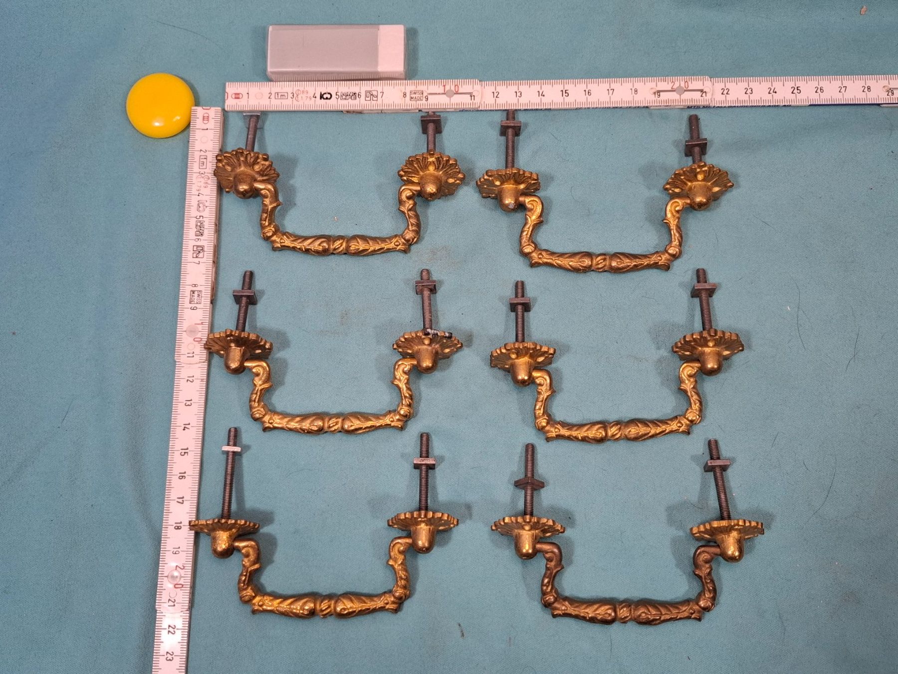 Ferramenta: 6 schöne Möbel Fall Griffe, Messing (4077#MBS3) – Nuovo (secondo la descrizione) da Baar venduto da rocca268 7
