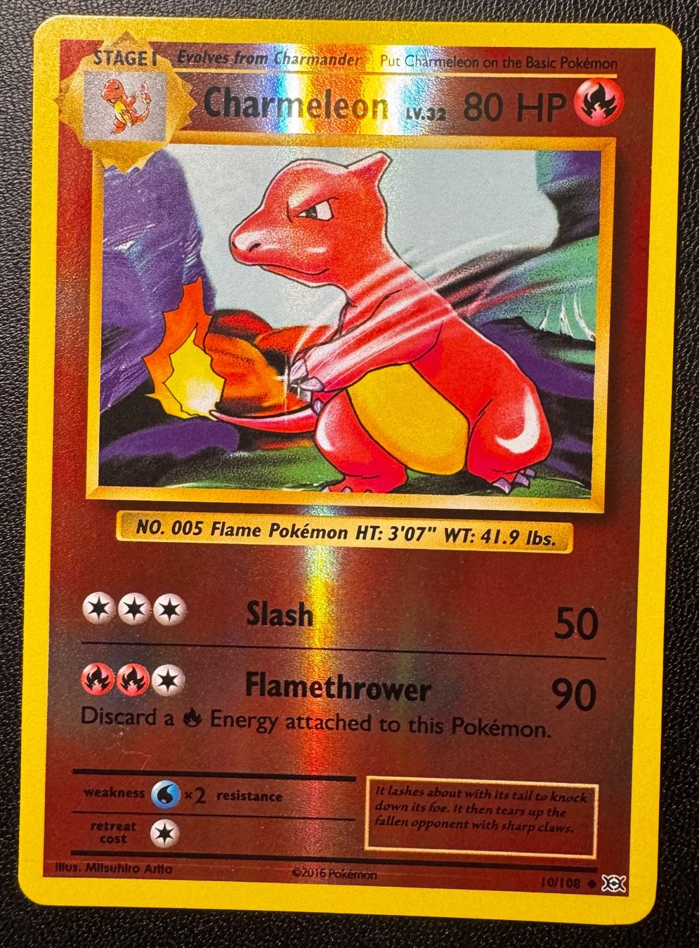 Pokémon Cartes à collectionner: Pokemon Charmeleon Reverse Holo 10/108 Evolutions EN – D'occasion à Eschen par SenseiS3