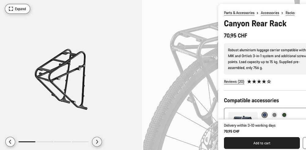 Canyon Rear Rack (Neu (gemäss Beschreibung)) in Zürich für CHF 55 – nur ...