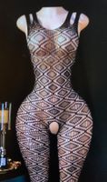 Sexy Tuta Bodystosking a pizzo- 1 size-unisex-nuovo