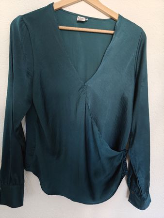 Teal coloured long armed blouse size XS