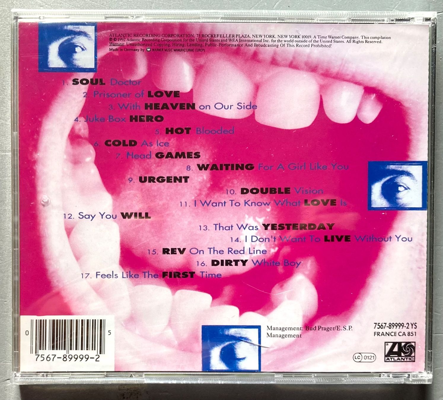 CD: FOREIGNER - THE VERY BEST...AND BEYOND – Nuovo e nell'imballaggio originale da Poliez-Pittet venduto da Newtown-Records 1