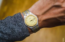 LuXor Swiss Made Two Tone NOS Quartz Ungetragen