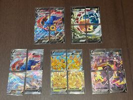 Pokémon V-UNION Karten - 5 komplette Sets - EN/JP