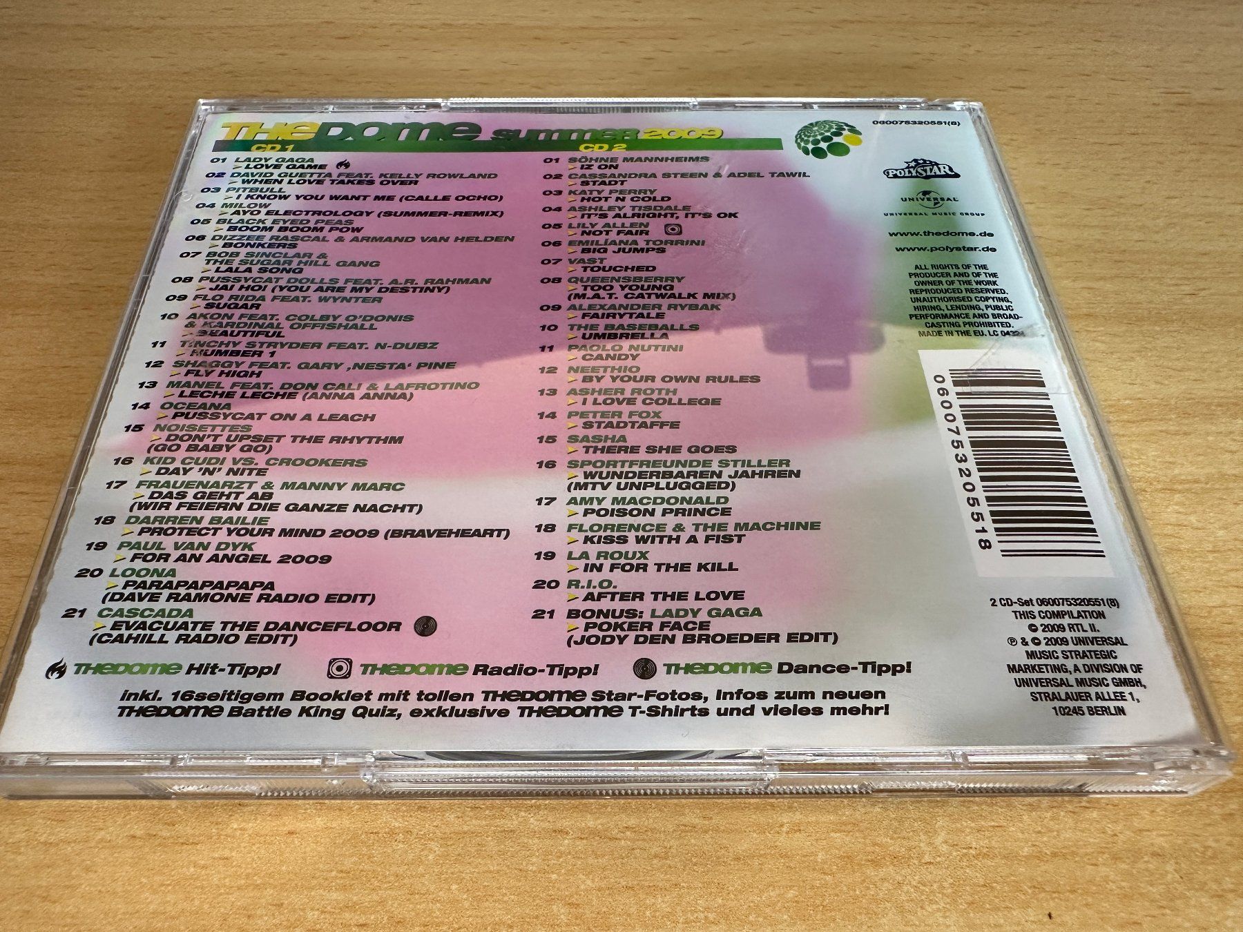 CD: Various – The Dome Summer 2009 - 2 CD – Usato da Rikon im Tösstal venduto da Alpenmutz 1