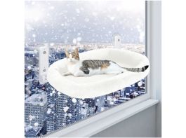 Katzen Fensterliege faltbar 60x30cm weiss neu