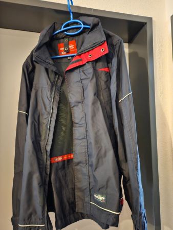Neu:3-in-1 Jacke mit verstaubarer Kapuze - dunkelgrau - Gr.S