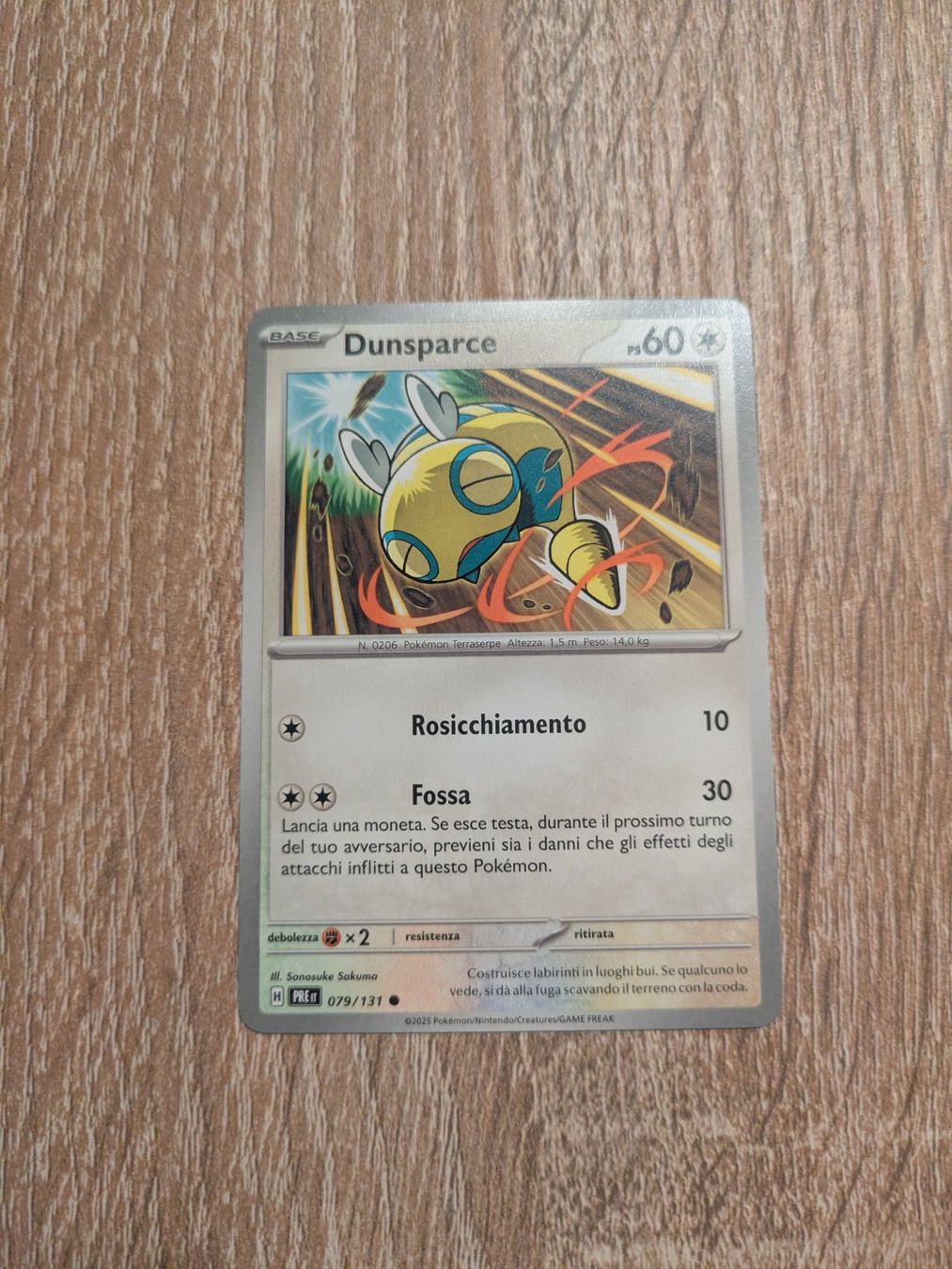 Pokémon Carte collezionabili: DUNSPARCE, PRISMATIC EVOLUTIONS, 79, 2025, COM, ITA, NM – Usato da Losone venduto da AlpineLayer