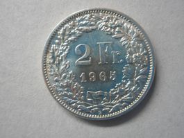 2 Fr. 1965 silber