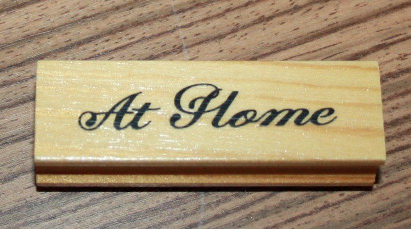 Stempel: Motivstempel "At Home" NEU – Neu (gemäss Beschreibung) aus Flüelen von Alt-und-Neu