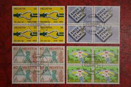 1988: 765-768 4er-Block ET. mit Gummi