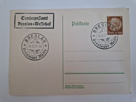 Deutsches Reich Postkarte Briefmarke 1939
