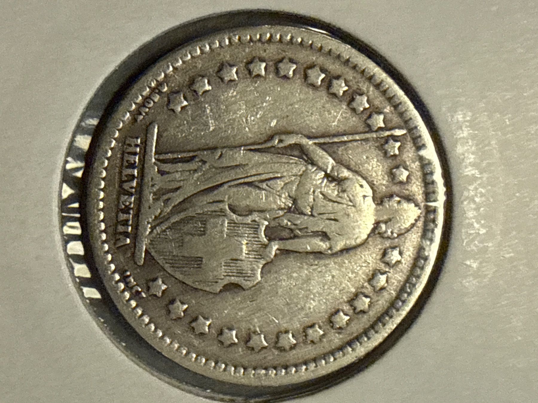 Tutti le monete: Swiss 1 franc 1914 Silver Coin – Usato da Pully venduto da ta571 2