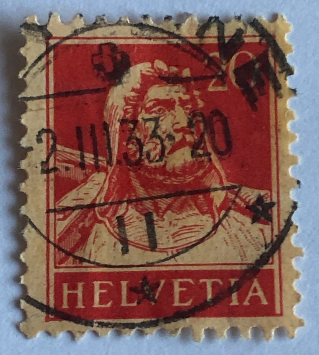 Tutti i francobolli: Tellbrustbild Nr.174 gestempel    – Usato da Aarau venduto da Billa007