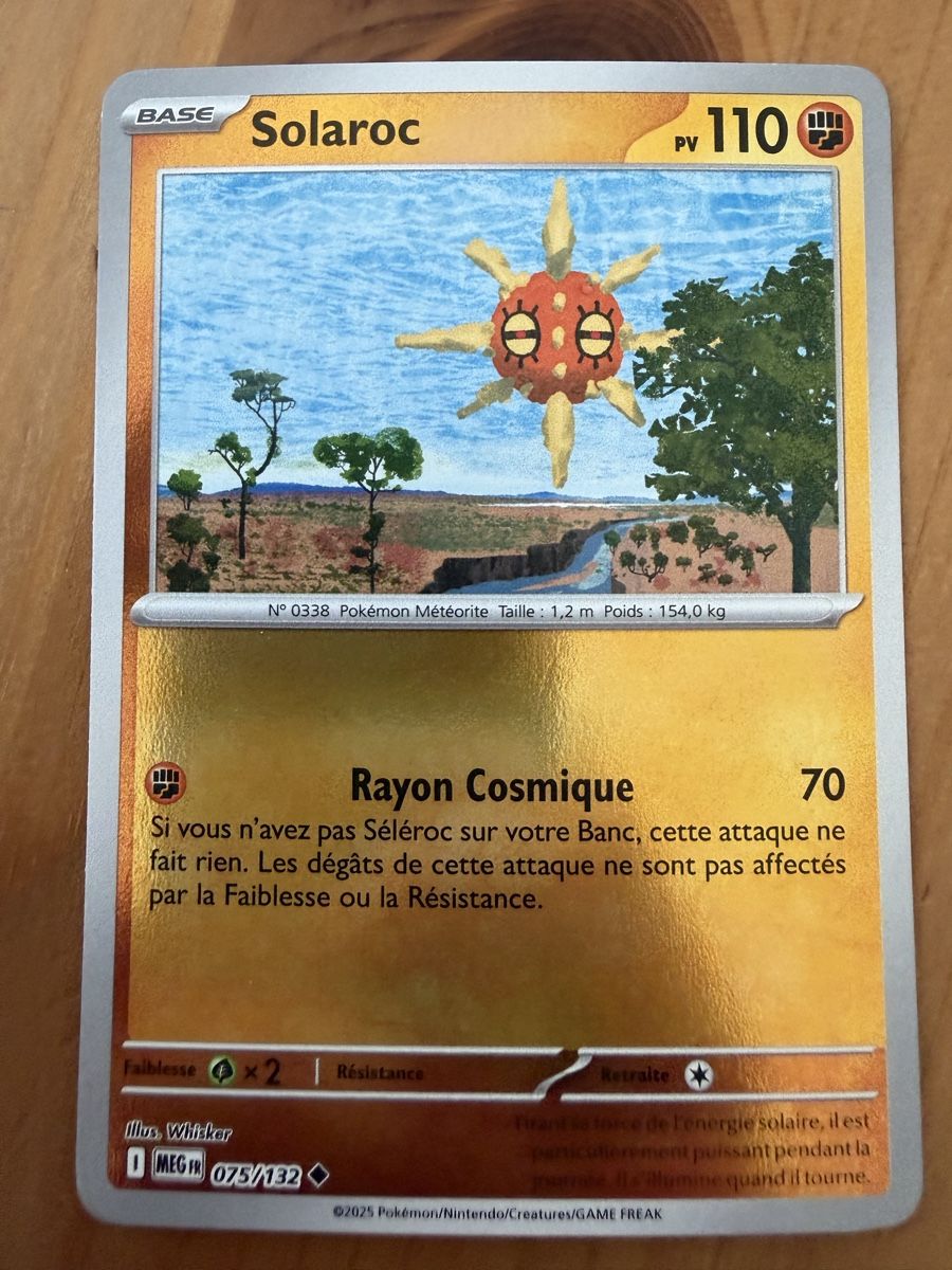 Pokémon Carte collezionabili: Solaroc (MEG075) – Nuovo (secondo la descrizione) da Vevey venduto da Matx