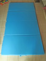 Turnmatte blau, faltbar, gebraucht, guter Zustand