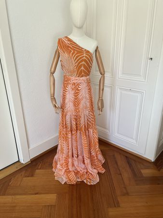 Orange Maxi Dress Andres Otalora NEW Spring/Summer