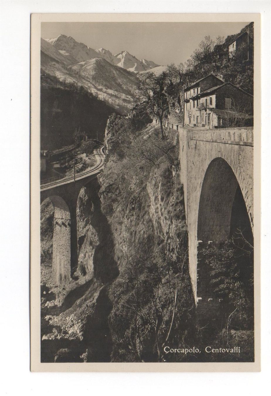 Cartoline postali: CORCAPOLO Centovalli, Bahnlinie – Nuovo (secondo la descrizione) da Jona venduto da philajona