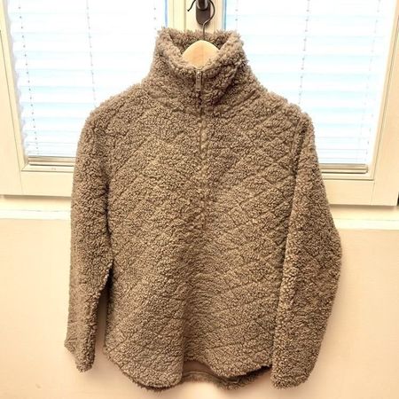Übergangs-Teddyjacke Fleece Bouclé/Pullover, Gr. S/M*