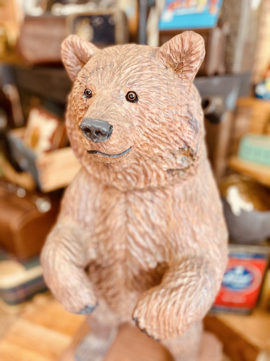 Skulpturen & Statuen: Holzfigur Bär handgeschnitzt 72cms – Gebraucht aus Merligen von aebi57 4