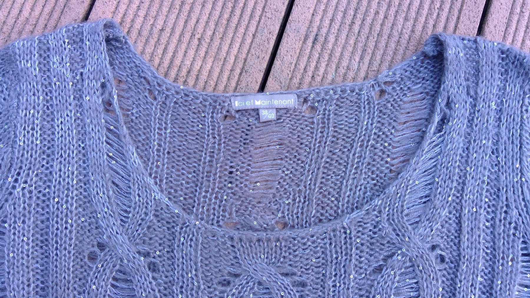 Maglioni & Felpe: Pullover en maille gris foncé & sequins brillants, taille M – Nuovo (secondo la descrizione) da Agiez venduto da chouchanelle 5